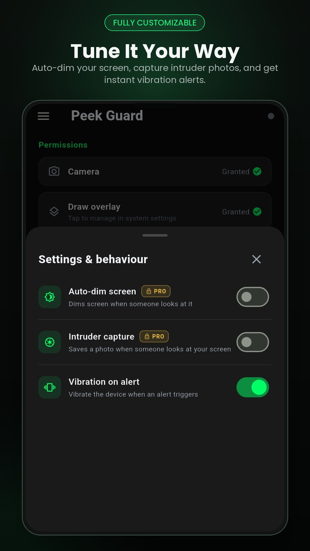 Peek Guard evidence capture feature